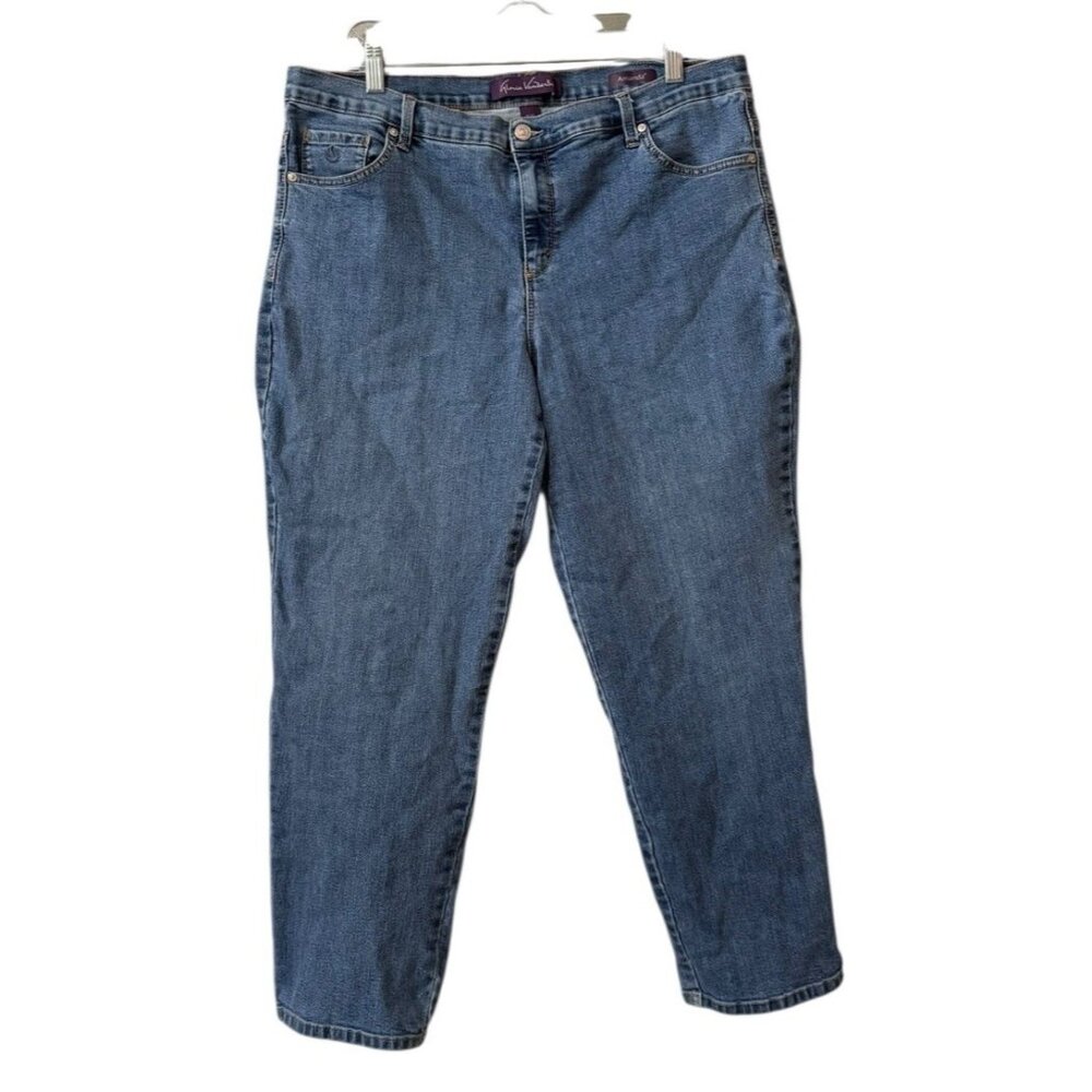 Gloria Vanderbilt Women Size 16W Amanda Jeans Short Casual Comfort Classic City